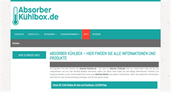 Desktop Screenshot of absorber-kuehlbox.de