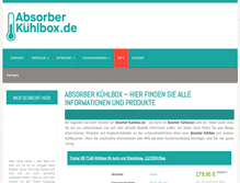 Tablet Screenshot of absorber-kuehlbox.de